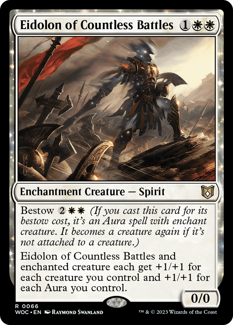 Eidolon of Countless Battles (WOC-066) - Wilds of Eldraine Commander - Premium MTG Single from Wizards of the Coast - Just $0.38! Shop now at Game Crave Tournament Store