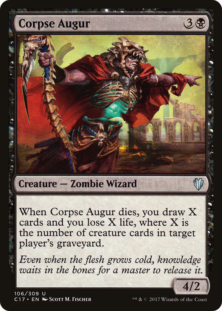 Corpse Augur (C17-106) - Commander 2017 - Premium MTG Single from Wizards of the Coast - Just $0.08! Shop now at Game Crave Tournament Store