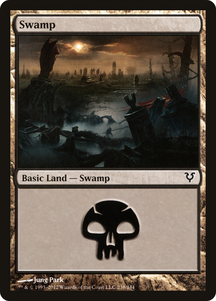 Swamp (AVR-238) - Avacyn Restored Foil - Premium MTG Single from Wizards of the Coast - Just $0.86! Shop now at Game Crave Tournament Store