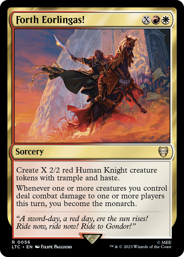 Forth Eorlingas! (LTC-056) - Tales of Middle-earth Commander - Premium MTG Single from Wizards of the Coast - Just $0.87! Shop now at Game Crave Tournament Store