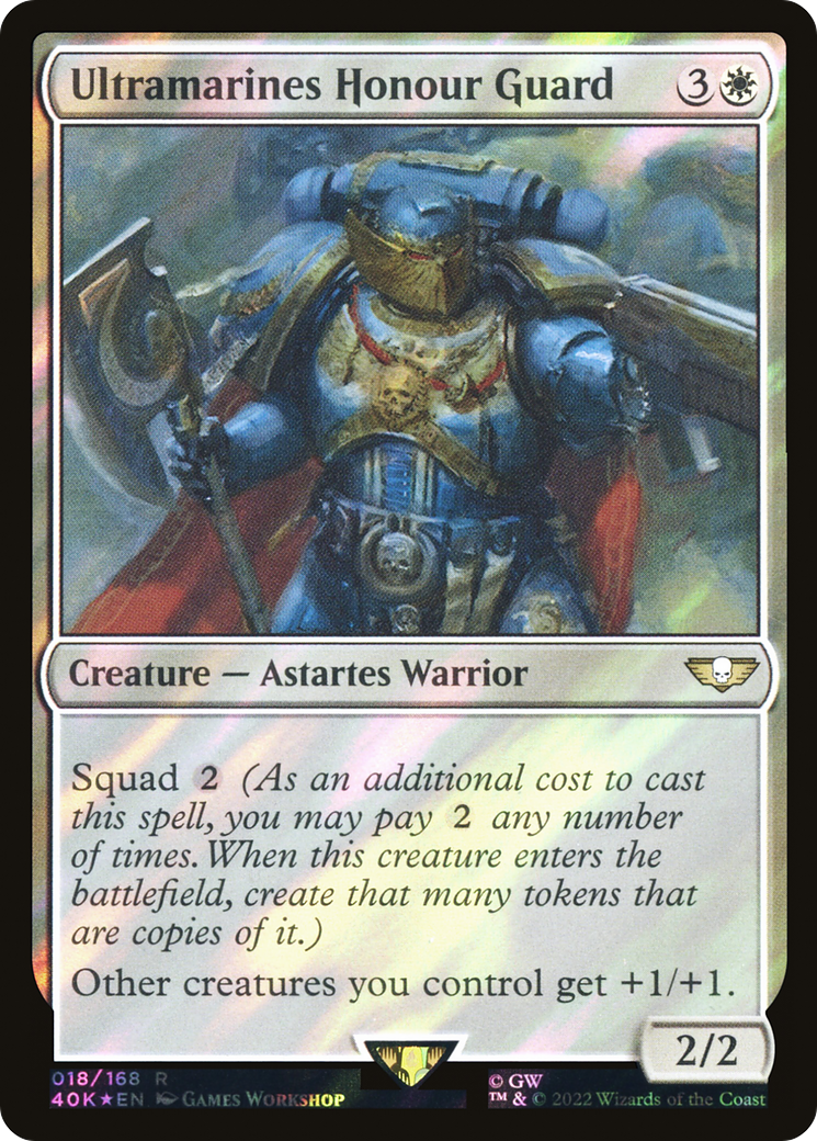 Ultramarines Honour Guard (40K-18★) - Warhammer 40,000 Commander Foil - Premium MTG Single from Wizards of the Coast - Just $1.42! Shop now at Game Crave Tournament Store