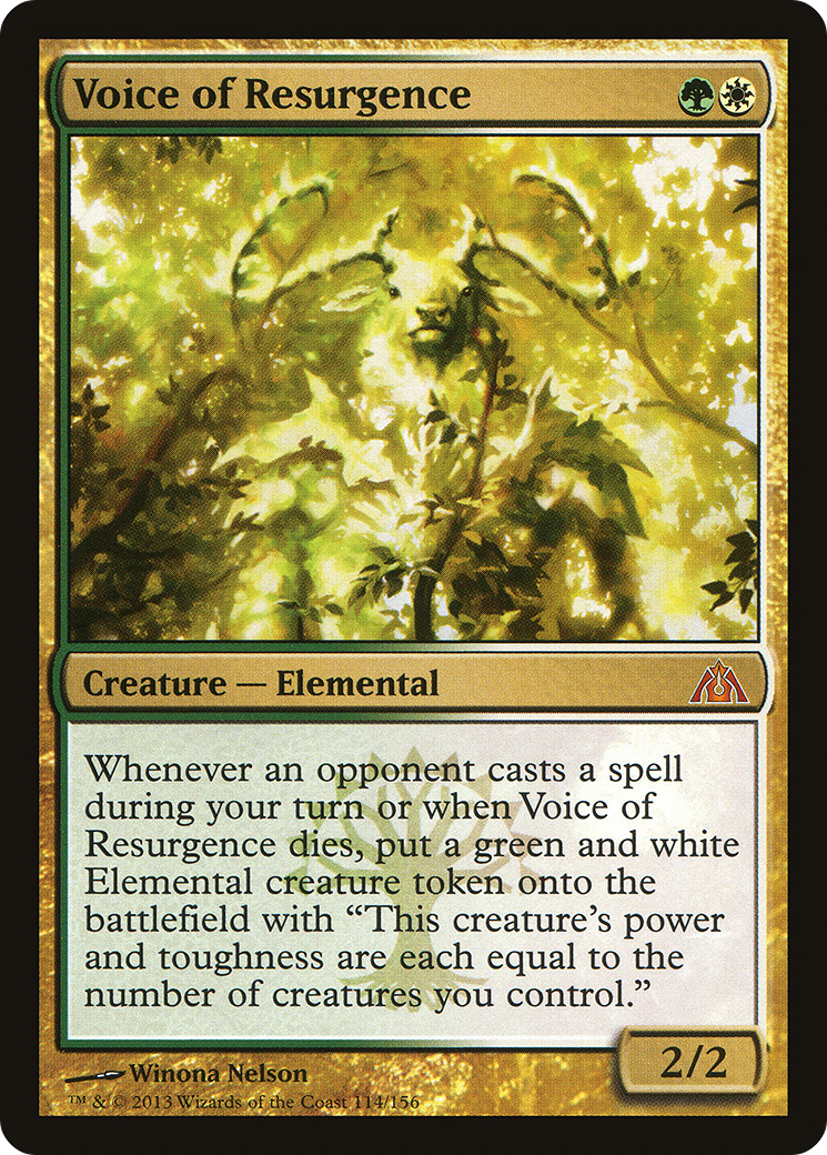 Voice of Resurgence (DGM-114) - Dragon's Maze - Premium MTG Single from Wizards of the Coast - Just $0.56! Shop now at Game Crave Tournament Store