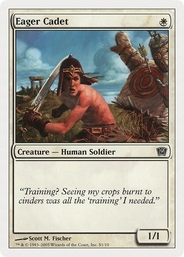 Eager Cadet (9ED-0S1) - Ninth Edition - Premium MTG Single from Wizards of the Coast - Just $0.25! Shop now at Game Crave Tournament Store