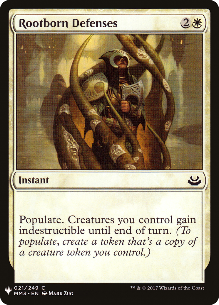 Rootborn Defenses (MB1-214) - Mystery Booster - Premium MTG Single from Wizards of the Coast - Just $0.25! Shop now at Game Crave Tournament Store