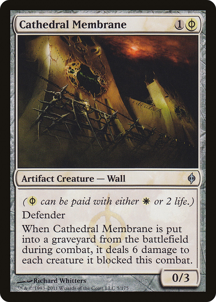 Cathedral Membrane (NPH-005) - New Phyrexia Foil - Premium MTG Single from Wizards of the Coast - Just $0.33! Shop now at Game Crave Tournament Store