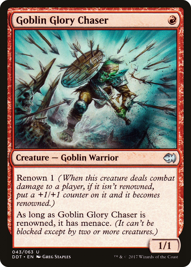 Goblin Glory Chaser (DDT-043) - Duel Decks: Merfolk vs. Goblins - Premium MTG Single from Wizards of the Coast - Just $0.08! Shop now at Game Crave Tournament Store