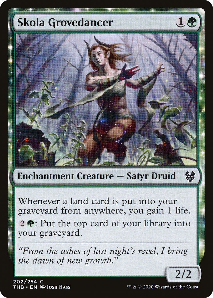Skola Grovedancer (THB-202) - Theros Beyond Death: (nyxtouched) - Premium MTG Single from Wizards of the Coast - Just $0.08! Shop now at Game Crave Tournament Store