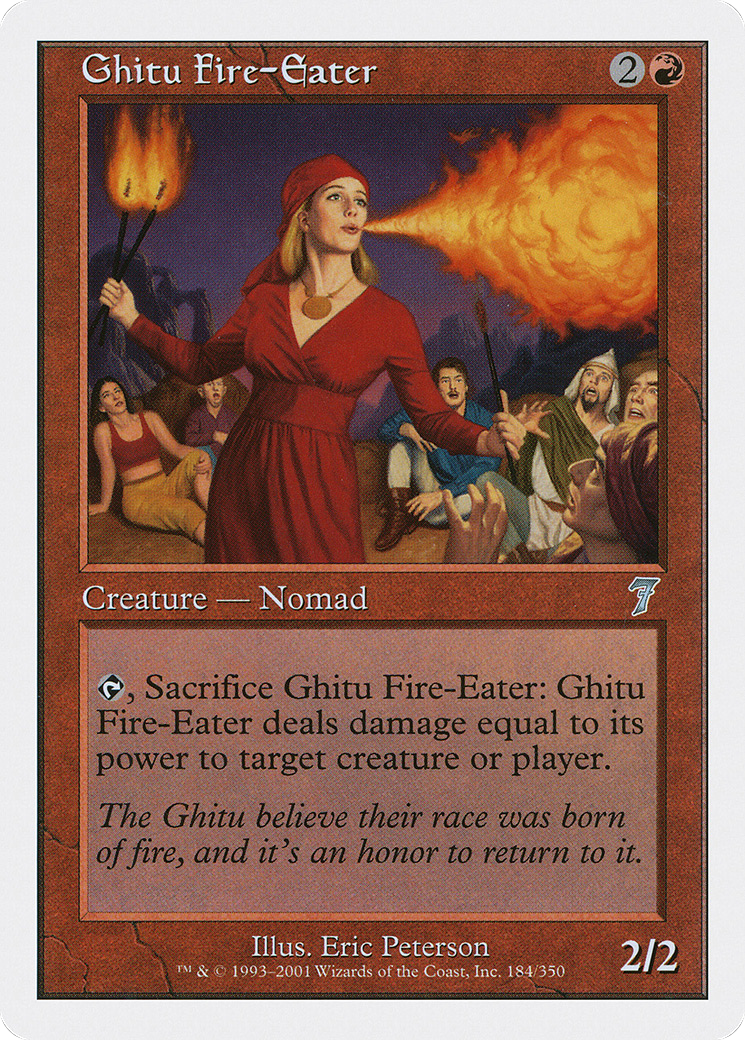 Ghitu Fire-Eater (7ED-184) - Seventh Edition - Premium MTG Single from Wizards of the Coast - Just $0.08! Shop now at Game Crave Tournament Store