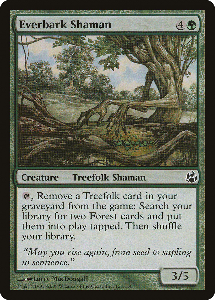 Everbark Shaman (MOR-121) - Morningtide Foil - Premium MTG Single from Wizards of the Coast - Just $2.26! Shop now at Game Crave Tournament Store