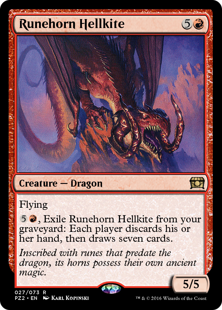 Runehorn Hellkite (PZ2-027) - Treasure Chest - Premium MTG Single from Wizards of the Coast - Just $0! Shop now at Game Crave Tournament Store