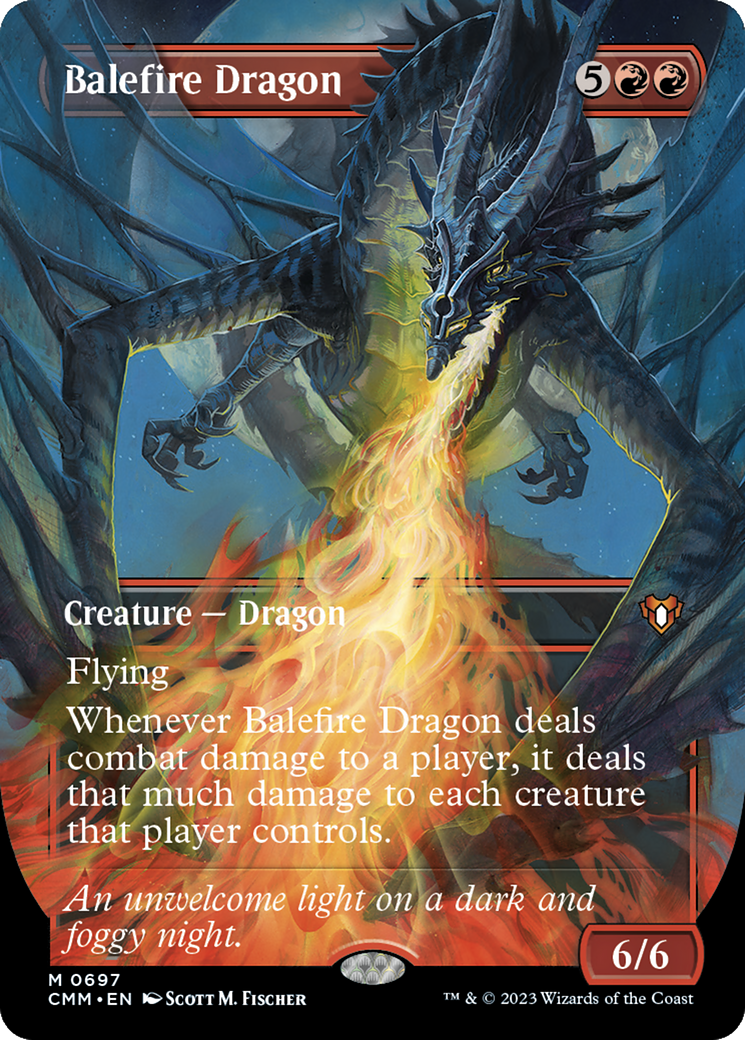 Balefire Dragon (CMM-697) - Commander Masters (Borderless) - Premium MTG Single from Wizards of the Coast - Just $7.30! Shop now at Game Crave Tournament Store