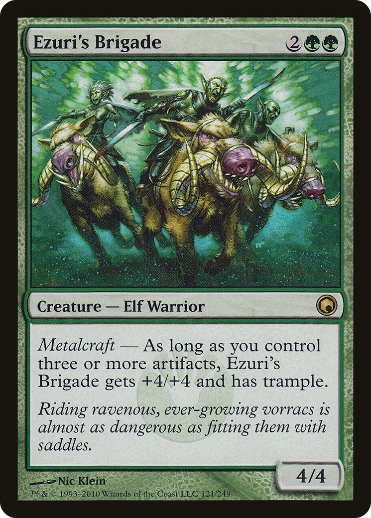Ezuri's Brigade (SOM-121) - Scars of Mirrodin Foil - Premium MTG Single from Wizards of the Coast - Just $0.18! Shop now at Game Crave Tournament Store