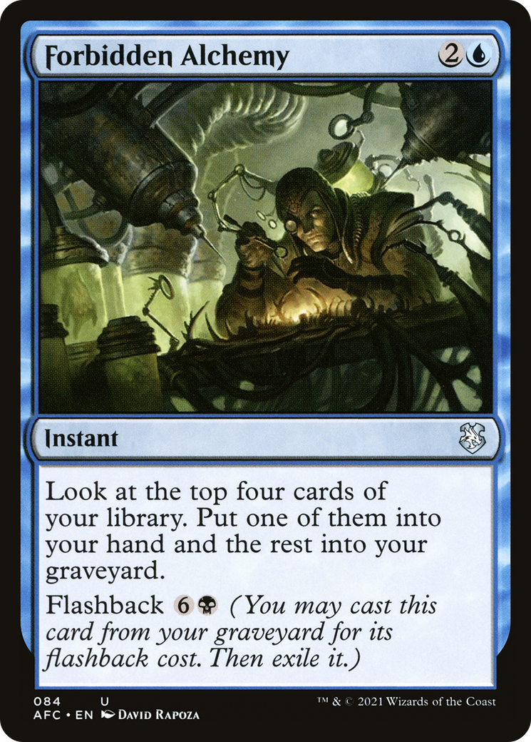 Forbidden Alchemy (AFC-084) - Forgotten Realms Commander - Premium MTG Single from Wizards of the Coast - Just $0.08! Shop now at Game Crave Tournament Store