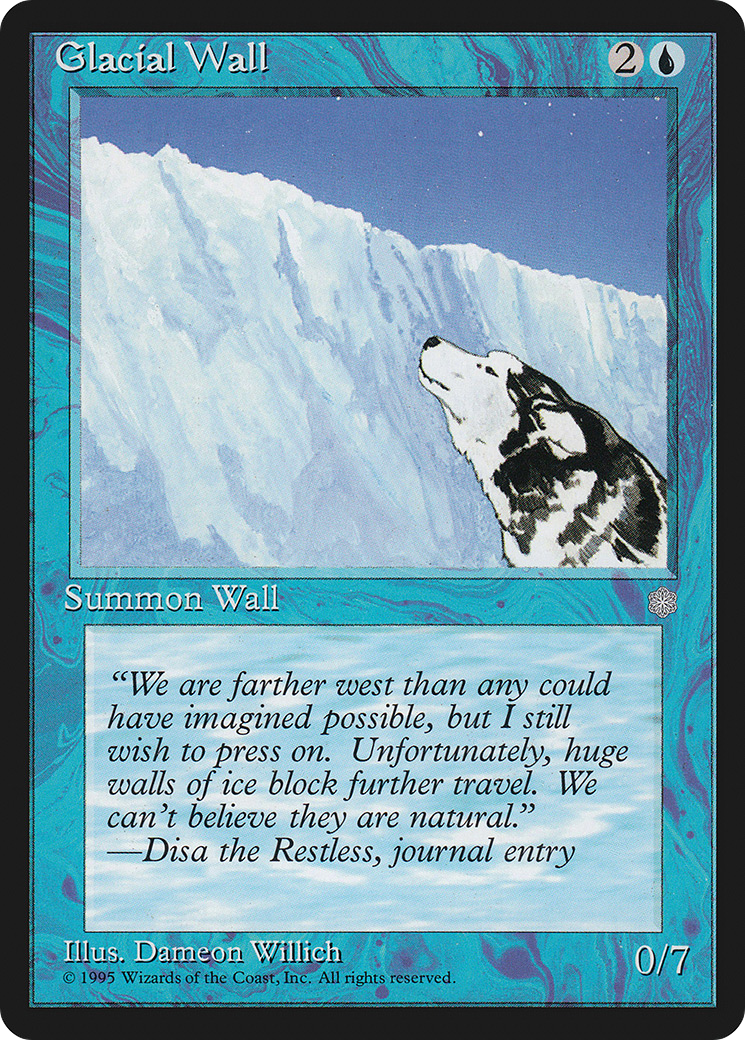 Glacial Wall (ICE-071) - Ice Age - Premium MTG Single from Wizards of the Coast - Just $0.08! Shop now at Game Crave Tournament Store