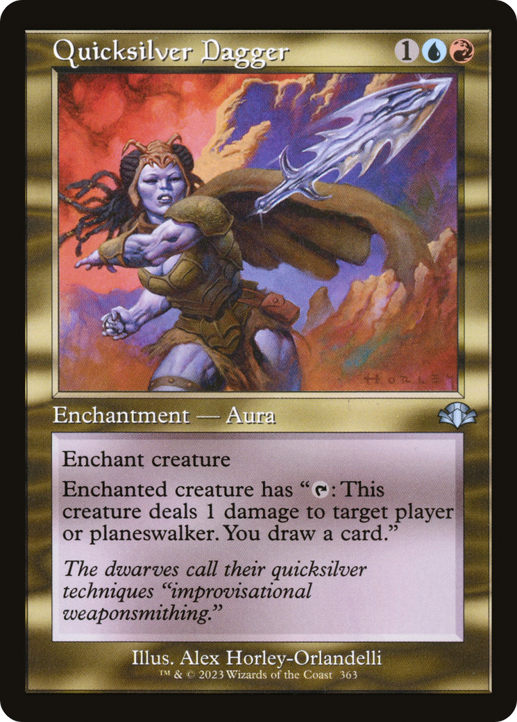 Quicksilver Dagger (DMR-363) - Dominaria Remastered - Premium MTG Single from Wizards of the Coast - Just $0.08! Shop now at Game Crave Tournament Store