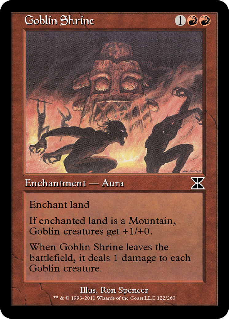 Goblin Shrine (ME4-122) - Masters Edition IV - Premium MTG Single from Wizards of the Coast - Just $0! Shop now at Game Crave Tournament Store