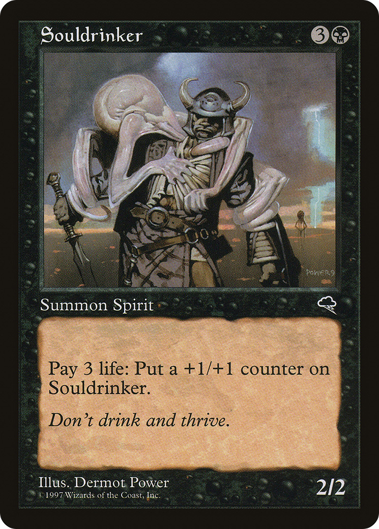 Souldrinker (TMP-158) - Tempest - Premium MTG Single from Wizards of the Coast - Just $0.25! Shop now at Game Crave Tournament Store