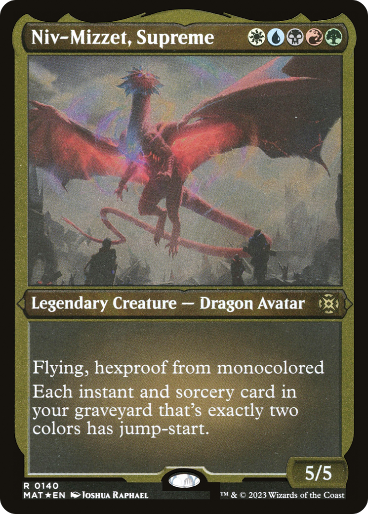Niv-Mizzet, Supreme (MAT-140) - March of the Machine: The Aftermath Etched Foil - Premium MTG Single from Wizards of the Coast - Just $0.25! Shop now at Game Crave Tournament Store