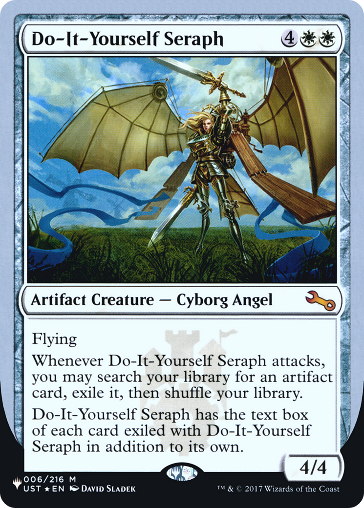 Do-It-Yourself Seraph (UPLIST-002) - The List (Unfinity Foil Edition) Foil - Premium MTG Single from Wizards of the Coast - Just $0.08! Shop now at Game Crave Tournament Store