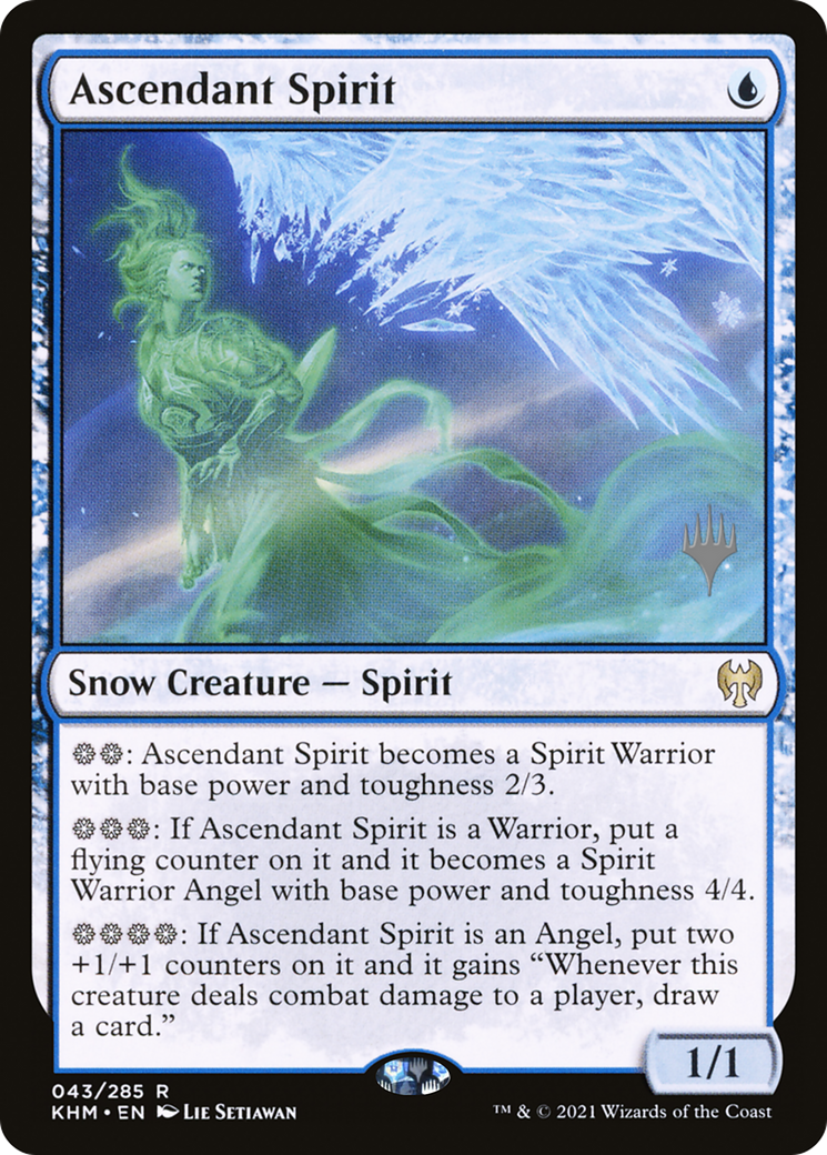 Ascendant Spirit (PKHM-43P) - Kaldheim Promos: (snow) Foil - Premium MTG Single from Wizards of the Coast - Just $0.10! Shop now at Game Crave Tournament Store