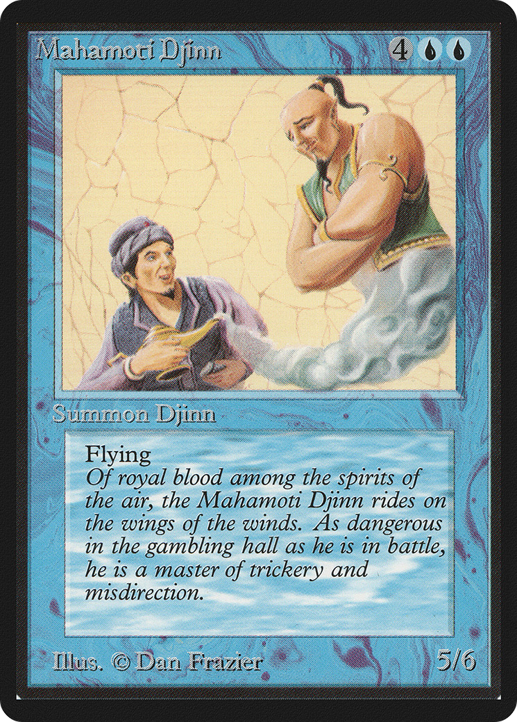 Mahamoti Djinn (LEB-065) - Limited Edition Beta - Premium MTG Single from Wizards of the Coast - Just $70.38! Shop now at Game Crave Tournament Store