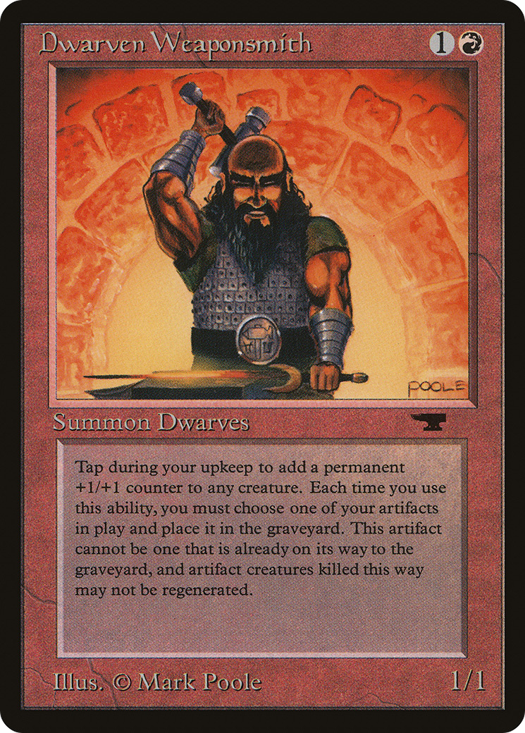 Dwarven Weaponsmith (ATQ-025) - Antiquities - Premium MTG Single from Wizards of the Coast - Just $0.31! Shop now at Game Crave Tournament Store