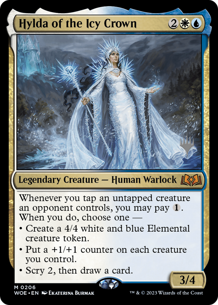 Hylda of the Icy Crown (PWOE-206P) - Wilds of Eldraine Promos - Premium MTG Single from Wizards of the Coast - Just $0.65! Shop now at Game Crave Tournament Store