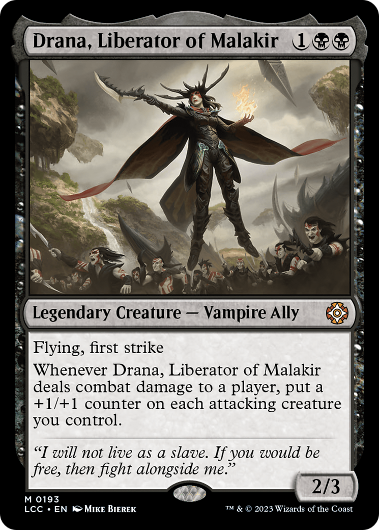 Drana, Liberator of Malakir (LCC-193) - The Lost Caverns of Ixalan Commander - Premium MTG Single from Wizards of the Coast - Just $0.15! Shop now at Game Crave Tournament Store
