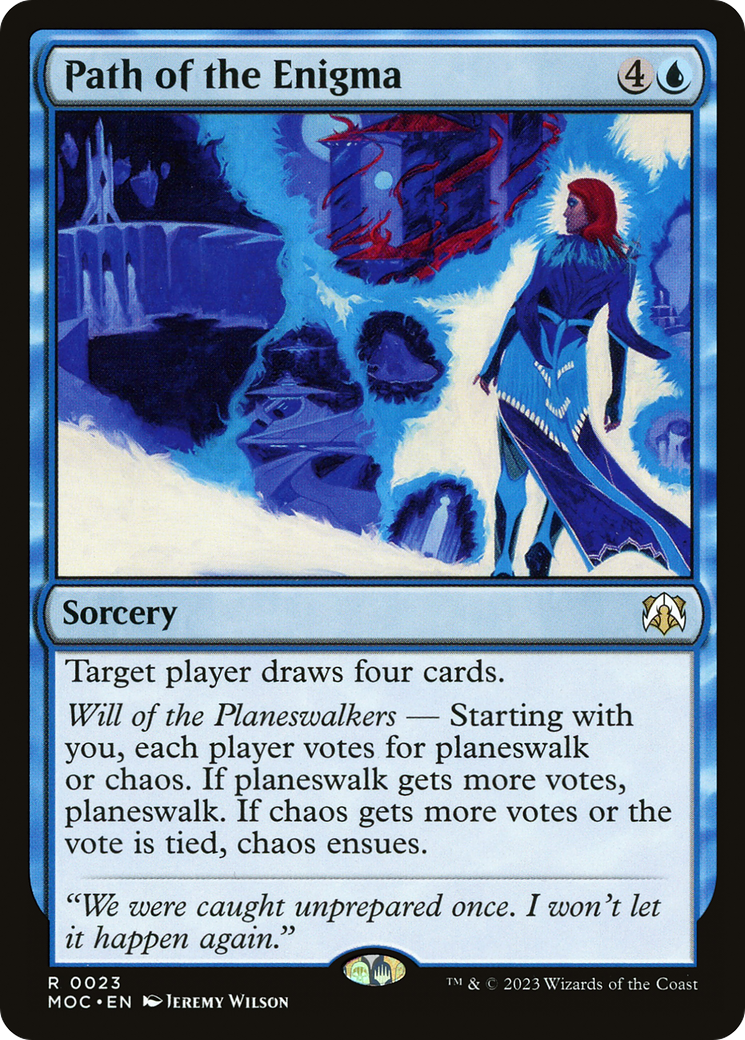 Path of the Enigma (MOC-023) - March of the Machine Commander - Premium MTG Single from Wizards of the Coast - Just $0.25! Shop now at Game Crave Tournament Store