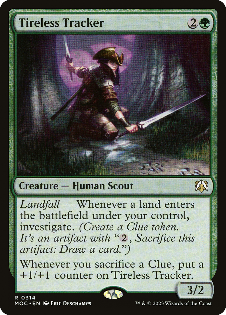 Tireless Tracker (MOC-314) - March of the Machine Commander - Premium MTG Single from Wizards of the Coast - Just $0.36! Shop now at Game Crave Tournament Store