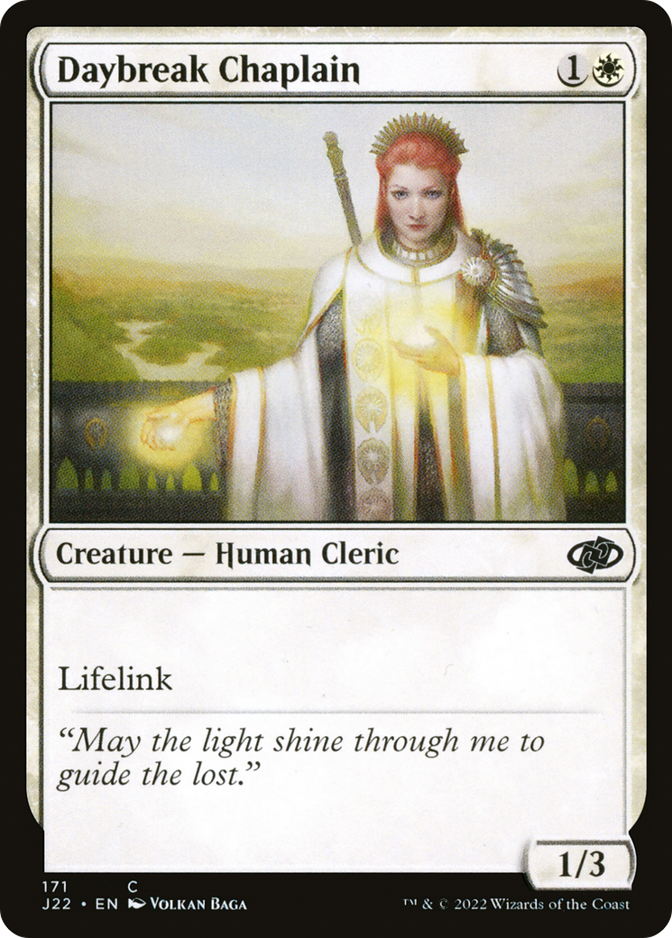 Daybreak Chaplain (J22-171) - Jumpstart 2022 - Premium MTG Single from Wizards of the Coast - Just $0.25! Shop now at Game Crave Tournament Store
