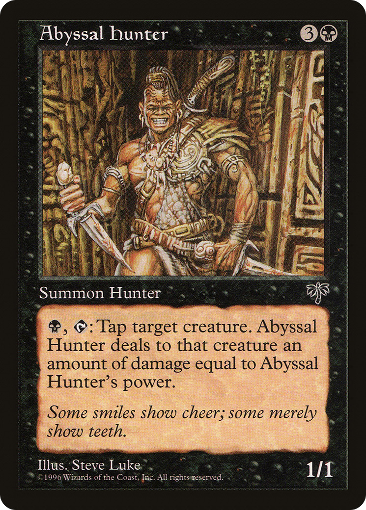 Abyssal Hunter (MIR-103) - Mirage - Premium MTG Single from Wizards of the Coast - Just $0.10! Shop now at Game Crave Tournament Store