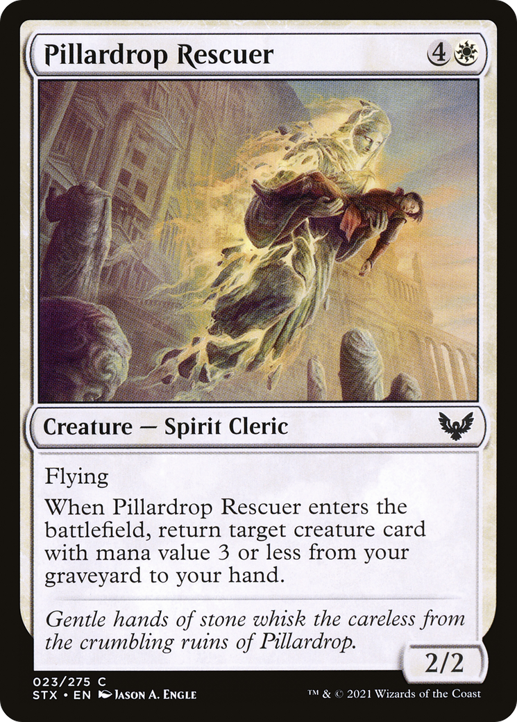 Pillardrop Rescuer (STX-023) - Strixhaven: School of Mages Foil - Premium MTG Single from Wizards of the Coast - Just $0.08! Shop now at Game Crave Tournament Store