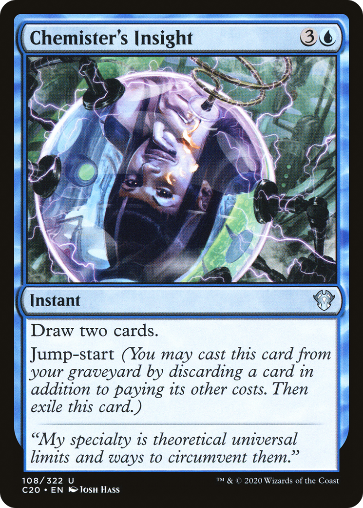 Chemister's Insight (C20-108) - Commander 2020 - Premium MTG Single from Wizards of the Coast - Just $0.25! Shop now at Game Crave Tournament Store