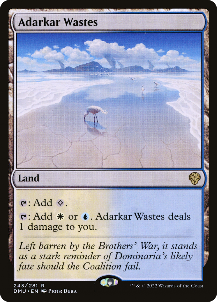 Adarkar Wastes (DMU-243) - Dominaria United Foil - Premium MTG Single from Wizards of the Coast - Just $0.40! Shop now at Game Crave Tournament Store