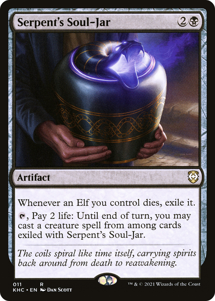 Serpent's Soul-Jar (KHC-011) - Kaldheim Commander - Premium MTG Single from Wizards of the Coast - Just $0.08! Shop now at Game Crave Tournament Store