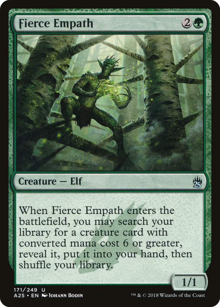Fierce Empath (A25-171) - Masters 25 Foil - Premium MTG Single from Wizards of the Coast - Just $0.12! Shop now at Game Crave Tournament Store