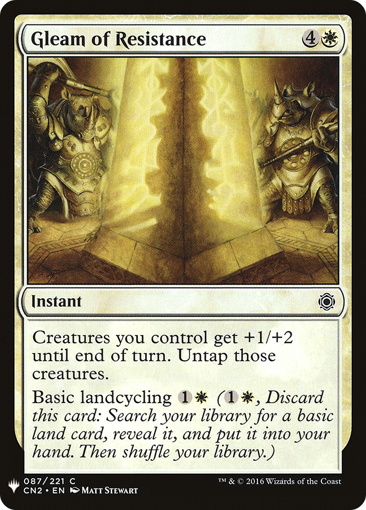 Gleam of Resistance (MB1-122) - Mystery Booster - Premium MTG Single from Wizards of the Coast - Just $0.25! Shop now at Game Crave Tournament Store