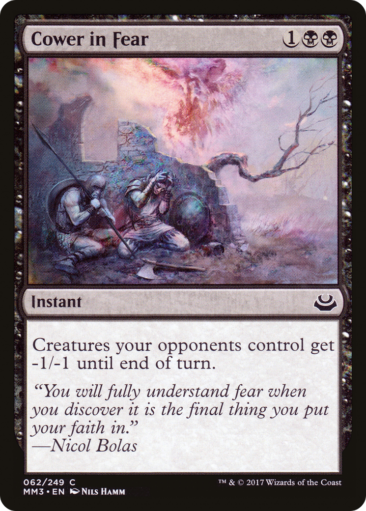 Cower in Fear (MM3-062) - Modern Masters 2017 Foil - Premium MTG Single from Wizards of the Coast - Just $0.28! Shop now at Game Crave Tournament Store