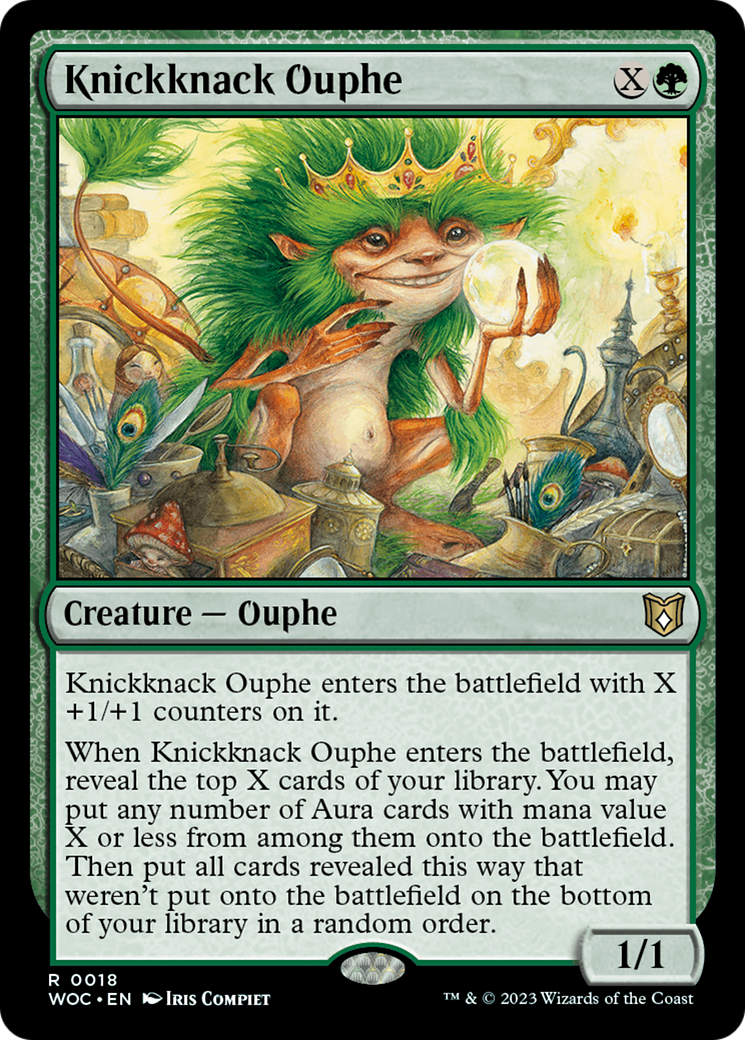 Knickknack Ouphe (WOC-018) - Wilds of Eldraine Commander - Premium MTG Single from Wizards of the Coast - Just $0.25! Shop now at Game Crave Tournament Store