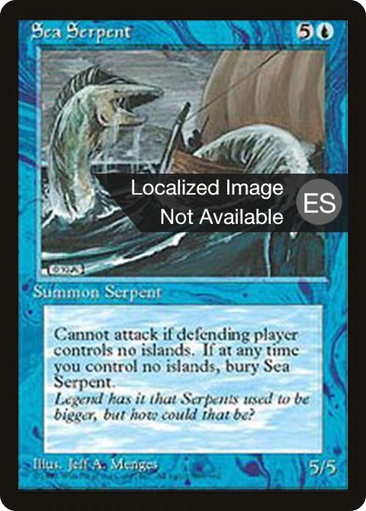 Sea Serpent (4BB-098) - Fourth Edition Foreign Black Border - Premium MTG Single from Wizards of the Coast - Just $0.08! Shop now at Game Crave Tournament Store