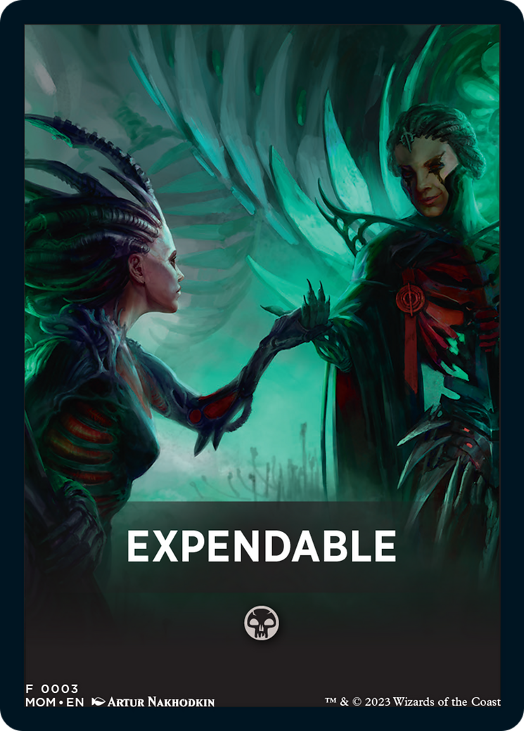 Expendable (FMOM-003) - March of the Machine Jumpstart Front Cards - Premium MTG Single from Wizards of the Coast - Just $0! Shop now at Game Crave Tournament Store