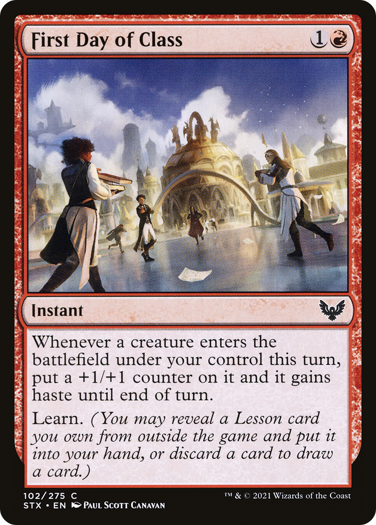 First Day of Class (STX-102) - Strixhaven: School of Mages - Premium MTG Single from Wizards of the Coast - Just $0.25! Shop now at Game Crave Tournament Store