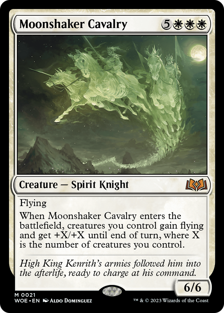 Moonshaker Cavalry (WOE-021) - Wilds of Eldraine Foil - Premium MTG Single from Wizards of the Coast - Just $10.06! Shop now at Game Crave Tournament Store