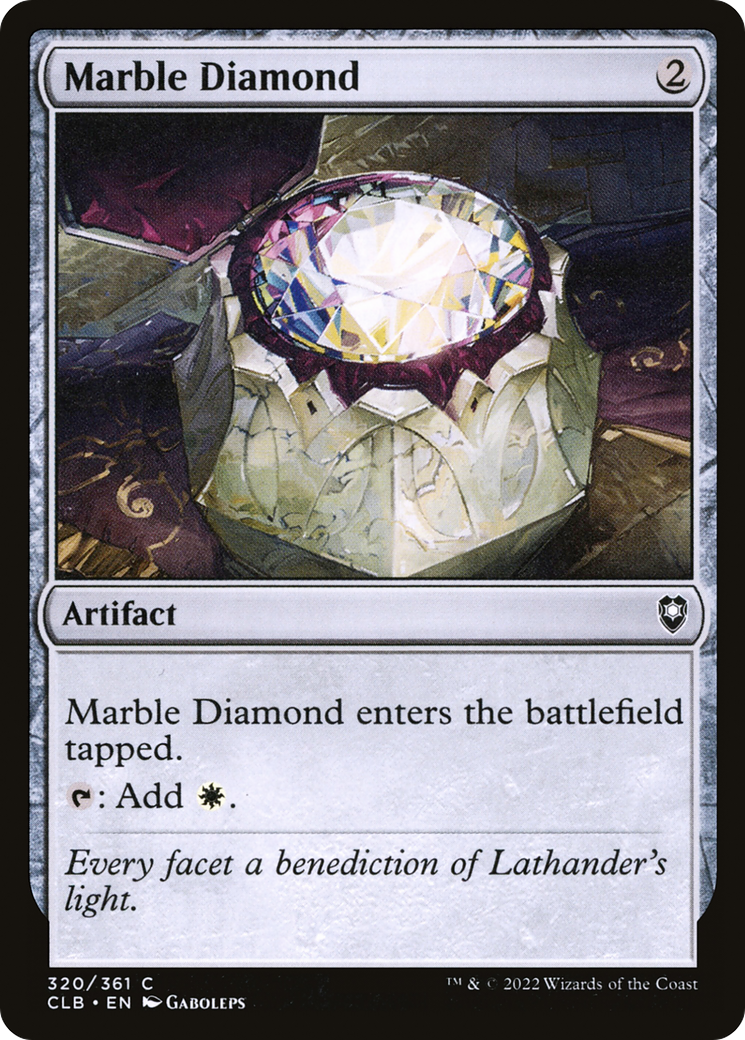 Marble Diamond (CLB-320) - Commander Legends: Battle for Baldur's Gate Foil - Premium MTG Single from Wizards of the Coast - Just $0.08! Shop now at Game Crave Tournament Store