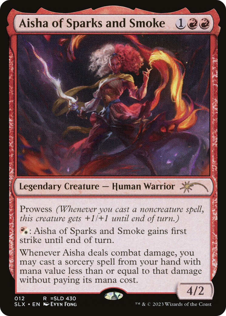 Aisha of Sparks and Smoke (SLX-012) - Universes Within - Premium MTG Single from Wizards of the Coast - Just $0.36! Shop now at Game Crave Tournament Store