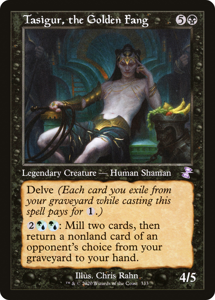 Tasigur, the Golden Fang (TSR-333) - Time Spiral Remastered - Premium MTG Single from Wizards of the Coast - Just $0.08! Shop now at Game Crave Tournament Store