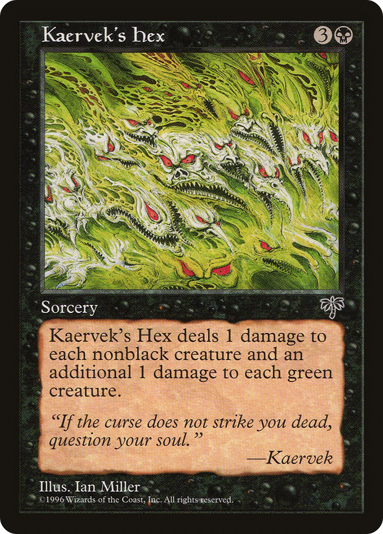 Kaervek's Hex (MIR-130) - Mirage - Premium MTG Single from Wizards of the Coast - Just $0.08! Shop now at Game Crave Tournament Store