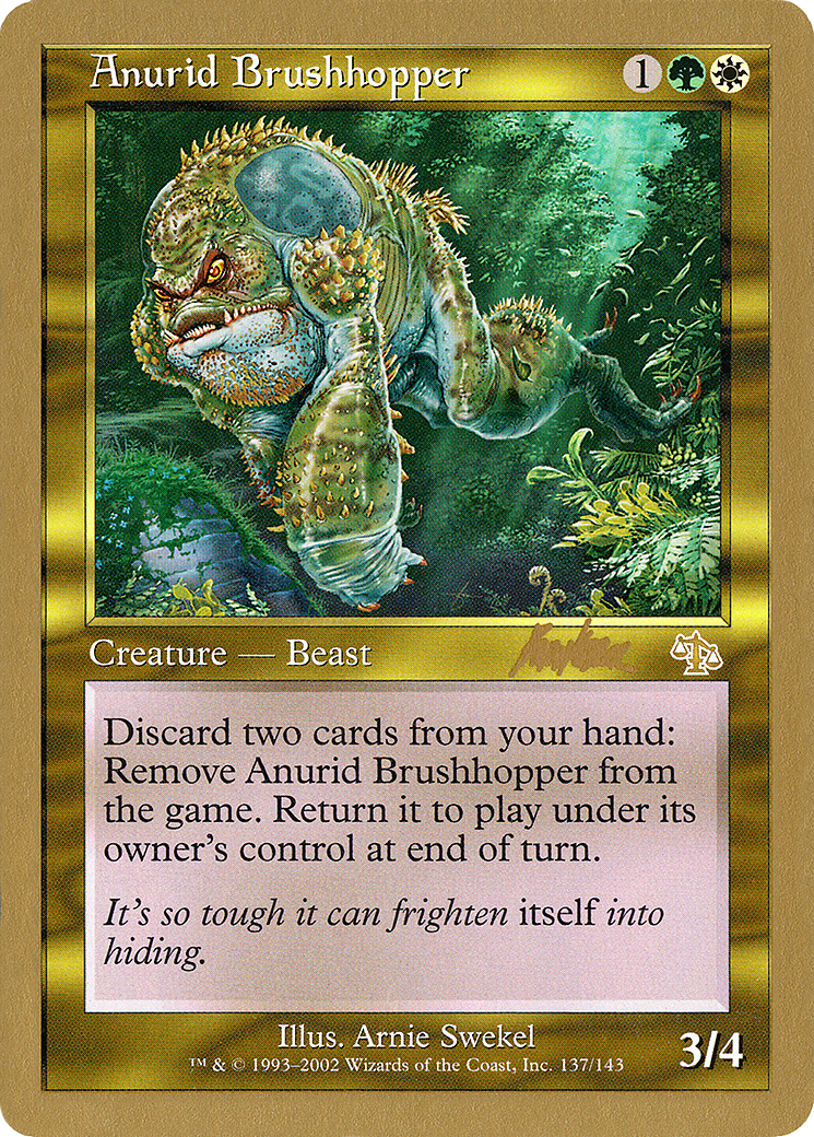Anurid Brushhopper (WC02-BK137) - World Championship Decks 2002 - Premium MTG Single from Wizards of the Coast - Just $0.14! Shop now at Game Crave Tournament Store
