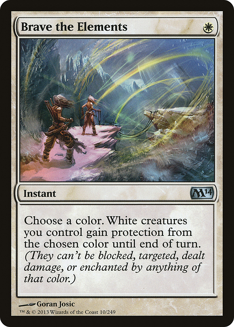 Brave the Elements (M14-010) - Magic 2014 - Premium MTG Single from Wizards of the Coast - Just $0.09! Shop now at Game Crave Tournament Store